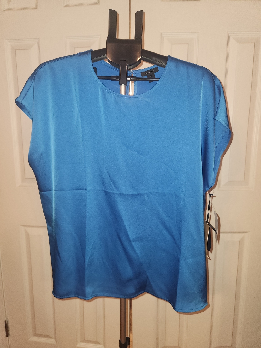 Halogen Bright Royal Blue Short Sleeve Blouse